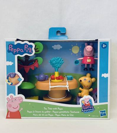 NEW Peppa Pig play set Tea Time with Peppa 3" figure and accessories 1