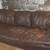 Large leather sofa couch 8ft 1 thumbnail