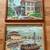 Pair of Framed Paint by Number Paintings Water Mill and Asian Pagoda Boat VTG 1 thumbnail