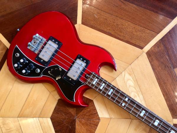 希少なヴィンテージ日本製ギボンSGベース Gibson SG Standard Bass Heritage Cherry S/N：209940175