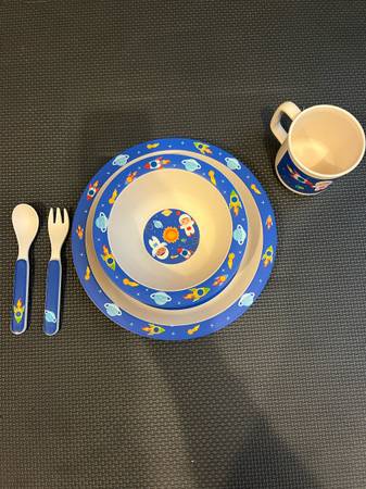Children’s Space-themed Dish Set 1