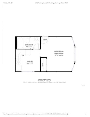 $2,500 Cambridge Studio Apartment | Near Harvard Square63817587421827122