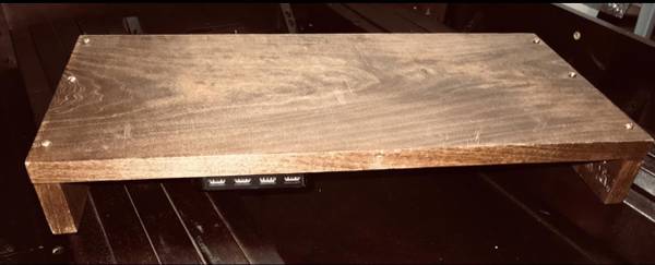 Custom Solid Walnut Wood Monitor Stand 1