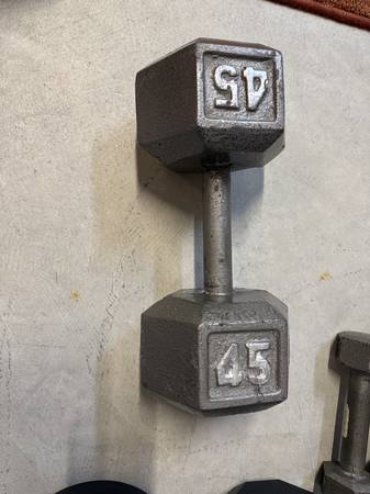 45-pound dumbbell 1