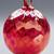 Glass Eye Studio Red Dismond Facet Classic Ball Ornament 3” 5 thumbnail