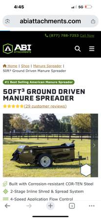 ABI manure spreader 1