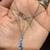 Brand New 14K White Gold Necklace with Natural Blue Topaz Stones 16 thumbnail