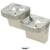 Elkay ADA Barrier Free Drinking Fountain, Light Gray Granite 2 Station 2 thumbnail