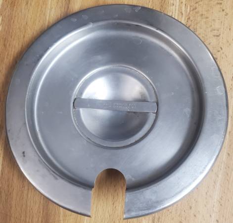USED Vollrath Stainless Steel Slotted Flat Lid 7 1/2" Cover for Inset 1