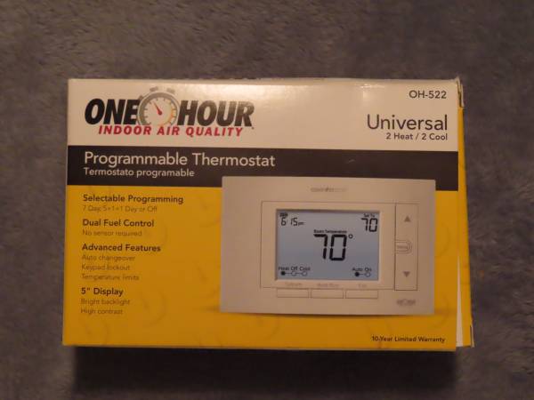 ONE HOUR THERMOSTAT 1