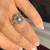 Natural Diamond in18K White Gold Engagement or Cocktail Ring (Size 7) 16 thumbnail