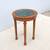 Vintage French Style Distressed Fruitwood and Green Marble Side Table 11 thumbnail