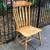 Armless solid oak chair 3 thumbnail