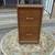 Oak Finish File Cabinet on Wheels 1 thumbnail