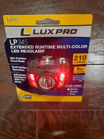 Flashlight Lux Pro Set 9 Headlamp & Work Light & More NEW - $100 (Pembroke Pines)63471414397443124