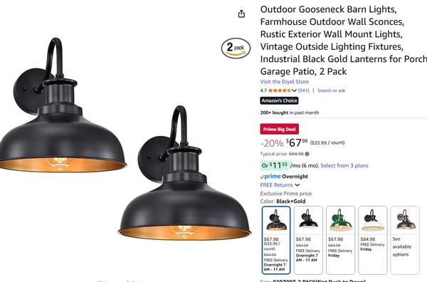 2 pc Goose Neck Light 1