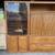 Solid Oak Entertainment Center 1 thumbnail