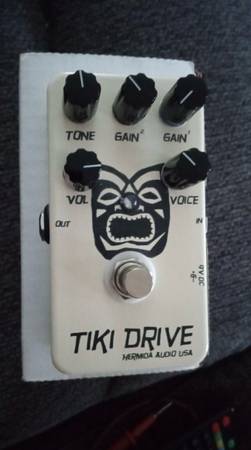 Hermida Audio Tiki Drive RARE distortion overdrive guitar effect pedal with box 1