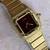 Cartier Santos Carree Womens Watch 24mm 18K YG 90Grs Burgundy Automatic Ref 0901 9 thumbnail