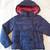 HILFIGER Puffy, Double-Breasted, Navy Jacket, Girls Size 6/7 1 thumbnail