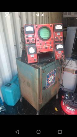 Antique Auto GARAGE SUN TEST MACHINES SCOPE 1960 1