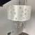 Mirror Wood White Square    EXCELLENT COND.  and Light Fixture 1 thumbnail