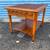 Vtg Mahogany Basket Weave Front Side Table Nightstand 2 thumbnail