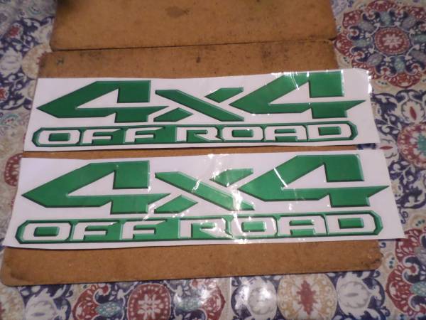 2 calcamonias para pick up 1500 2500 3500 offroad 4x4 verde 1