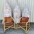 1960's Danish Espri Pair Bamboo & Leather Safari Chairs 6 thumbnail
