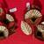 NEW MACY'S HOLIDAY LANE GOLD IRON, FLOWERS & LEAVES ORNAMENT (SET OF 2 6 thumbnail