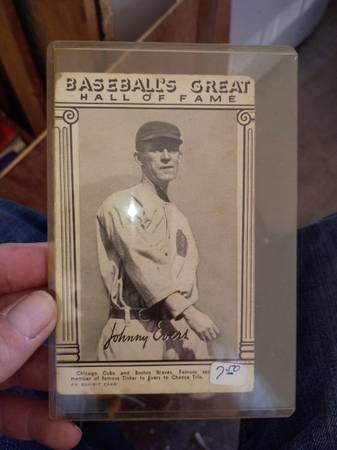 Exhibit hall of fame old baseball card 1