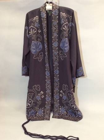 New Ralph Lauren Silk Kimono Wrap Small 1