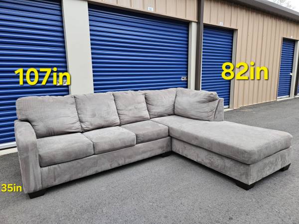 FREE DELIVERY Couch Sofa Chaise Sectional 2 Piece 1