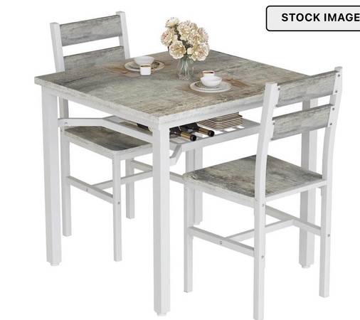 Kitchen Table with 2 Chairs Farmhouse 1