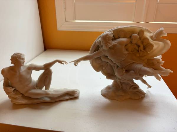 Decoration: creation of Adam statue 1