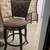Bar height swivel stools, quilted (x3) 1 thumbnail