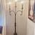 pair 19th century hand-forged candelabras, 6 ft tall floor lamps 2 thumbnail