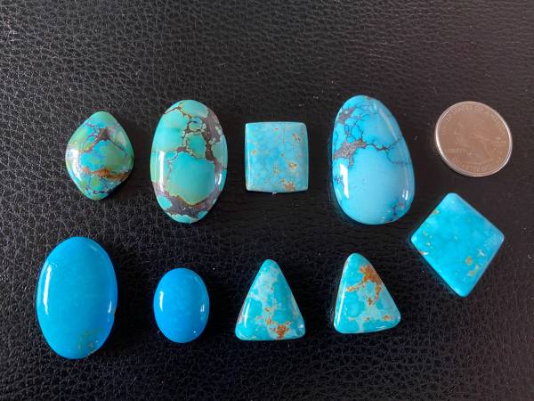 Cutting Turquoise Cabochons 1