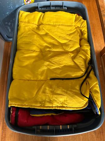Sleeping bags with bin (4) available 1