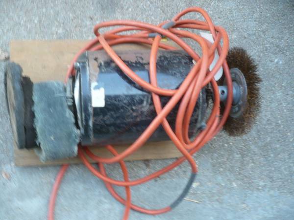Buffer with wire wheel and buffer pads 1