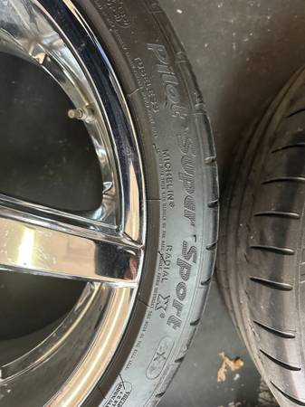 20" Staggered Five Spoke Chrome 5 x 112 1