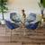 Blue gold glass dining set 1 thumbnail