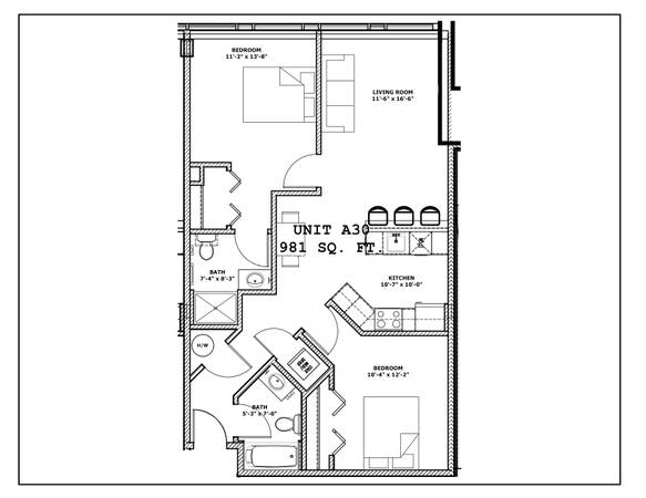 $2,250 / 2br - 981ft2 - 2 MONTHS FREE! Large, Luxurious 2 Bed / 2 Bath apt w/ Elm Street views (Manchester)63931659840899122