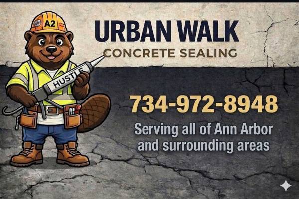 SIDEWALK Porch and Driveway caulking professional grade 1