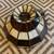 Vintage “root beer” stained glass hanging lamp 2 thumbnail