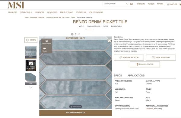 Bath tile leftover 1