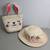 EASTER HAT & PURSE 🐇 child's bunny straw hat and basket / bag 1 thumbnail