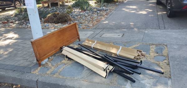Curb Alert- bed frame and bunky boards 1