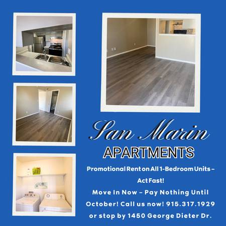Hot Deal! 1-Bedroom Apartments – Promo Rent, Limited Time! 1
