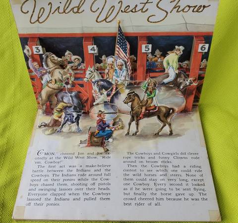 1944 Jolly Jump Ups SEE THE CIRCUS  Jingling Bros. Pop Up Book 1